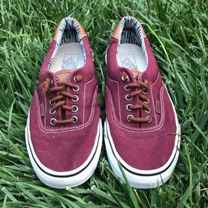 Burgundy Vans